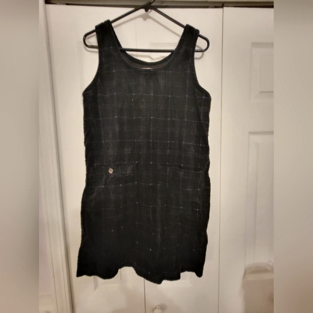 🎀 Vintage 90s Pullover Corduroy Shift Dress